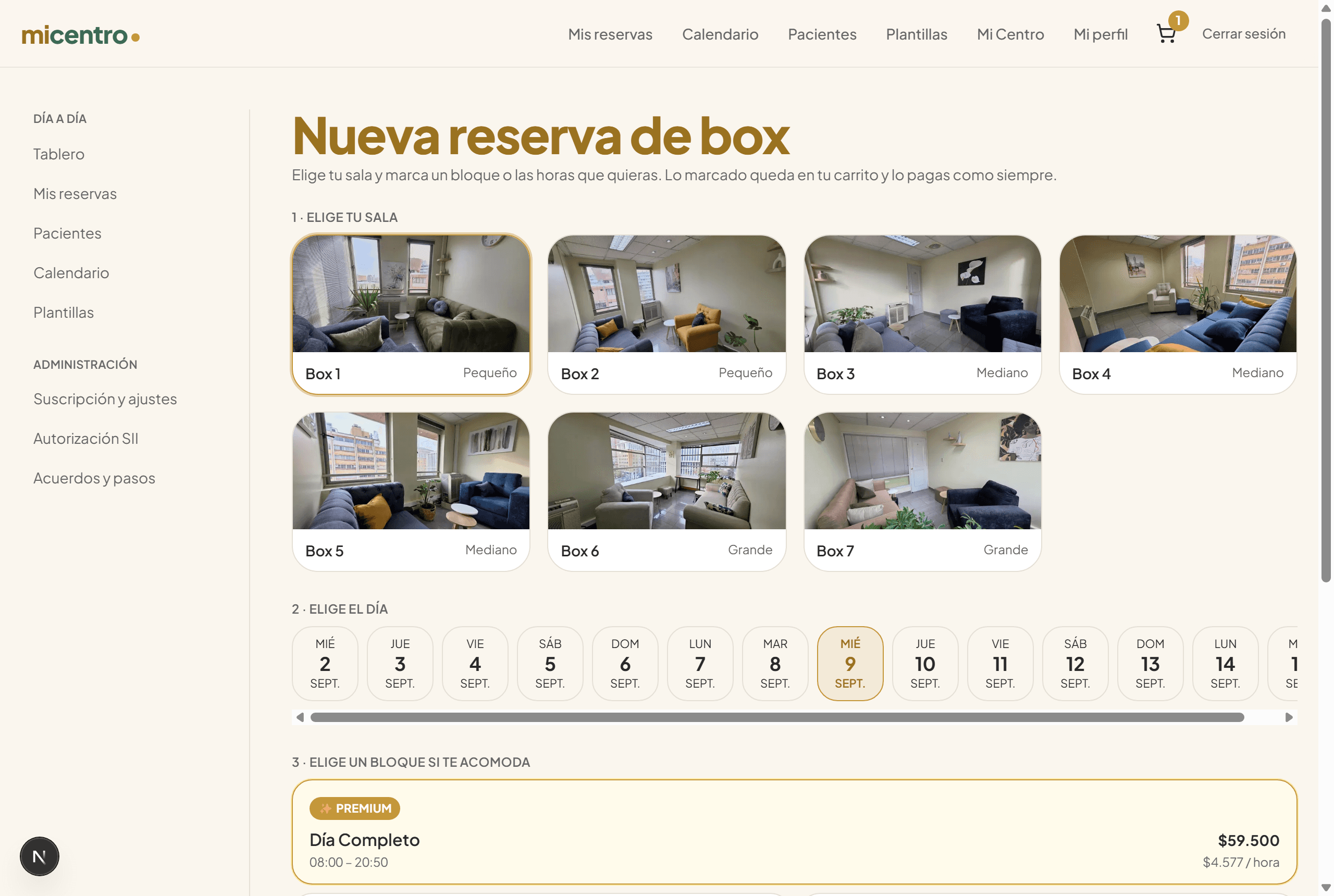 Y si un día necesitas una sala